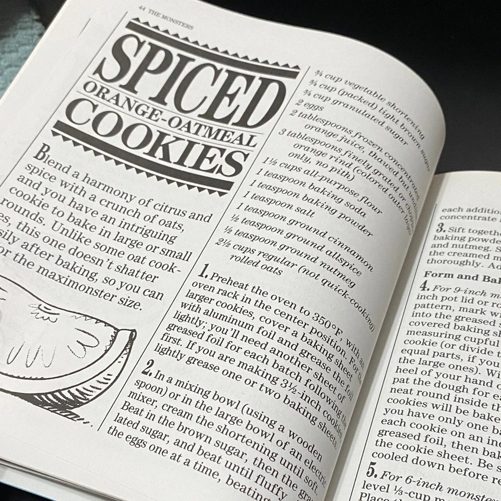 Mrs. Fields Cookie Book and Monster Cookies cookbook Set